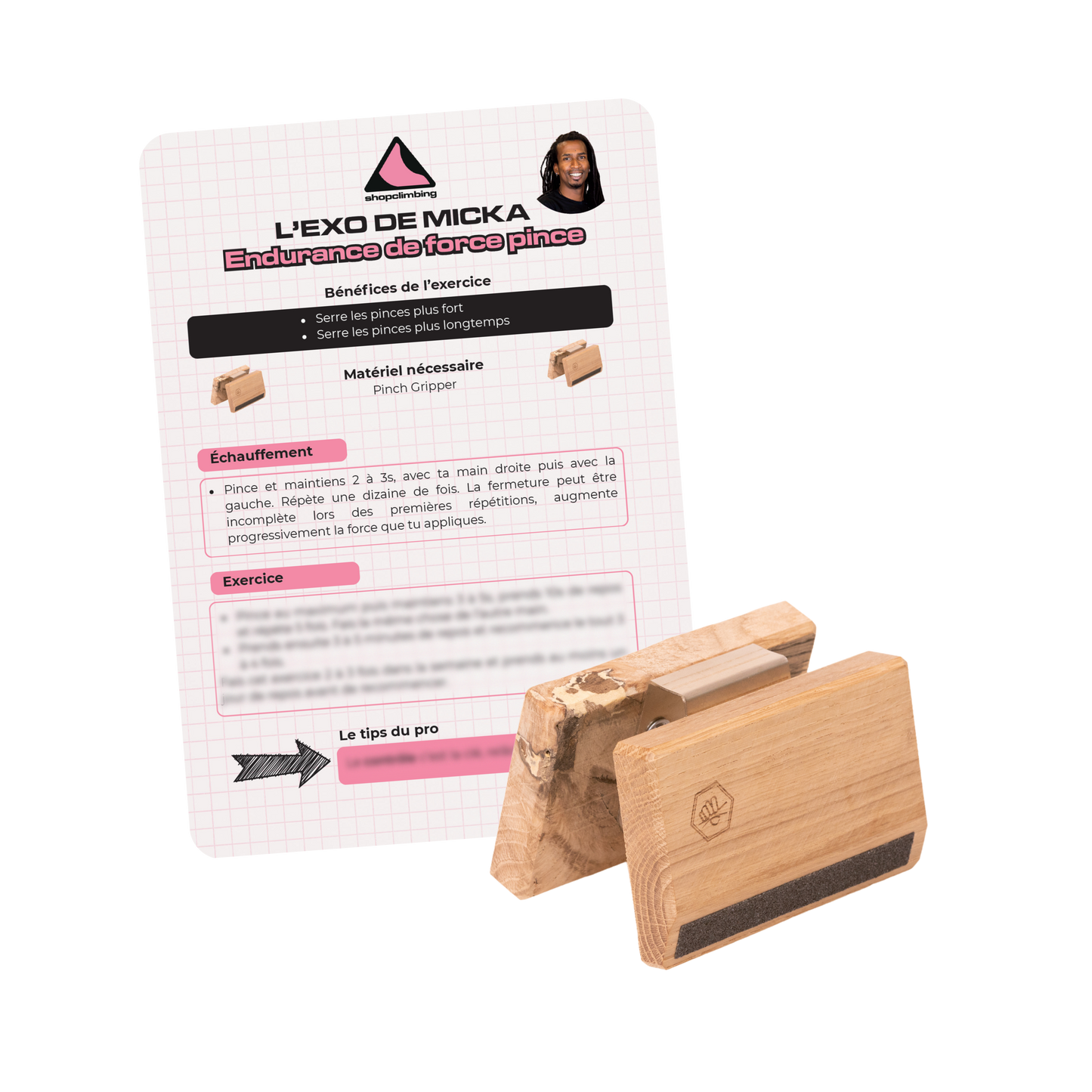 Pinch Gripper + Carte d'exercice OFFERTE