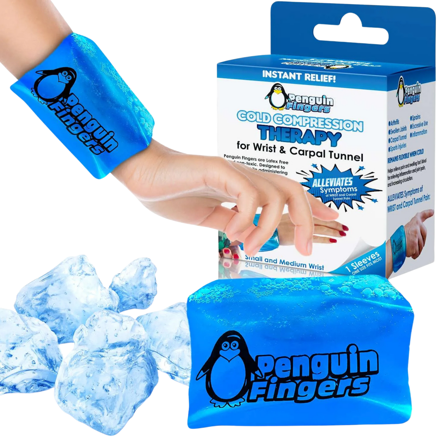 Poche de glace pour poignets Penguin Fingers