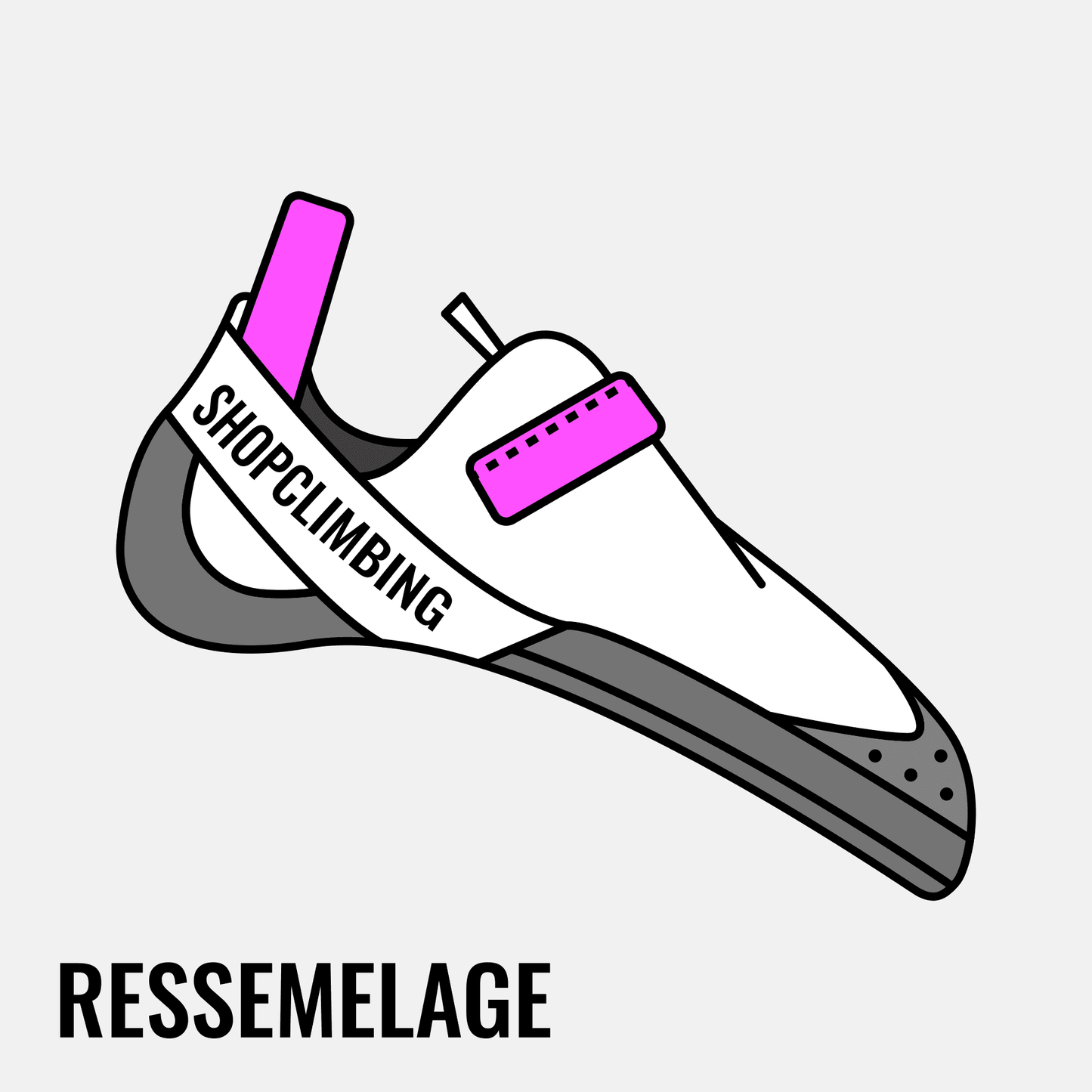 Ressemelage chaussons escalade