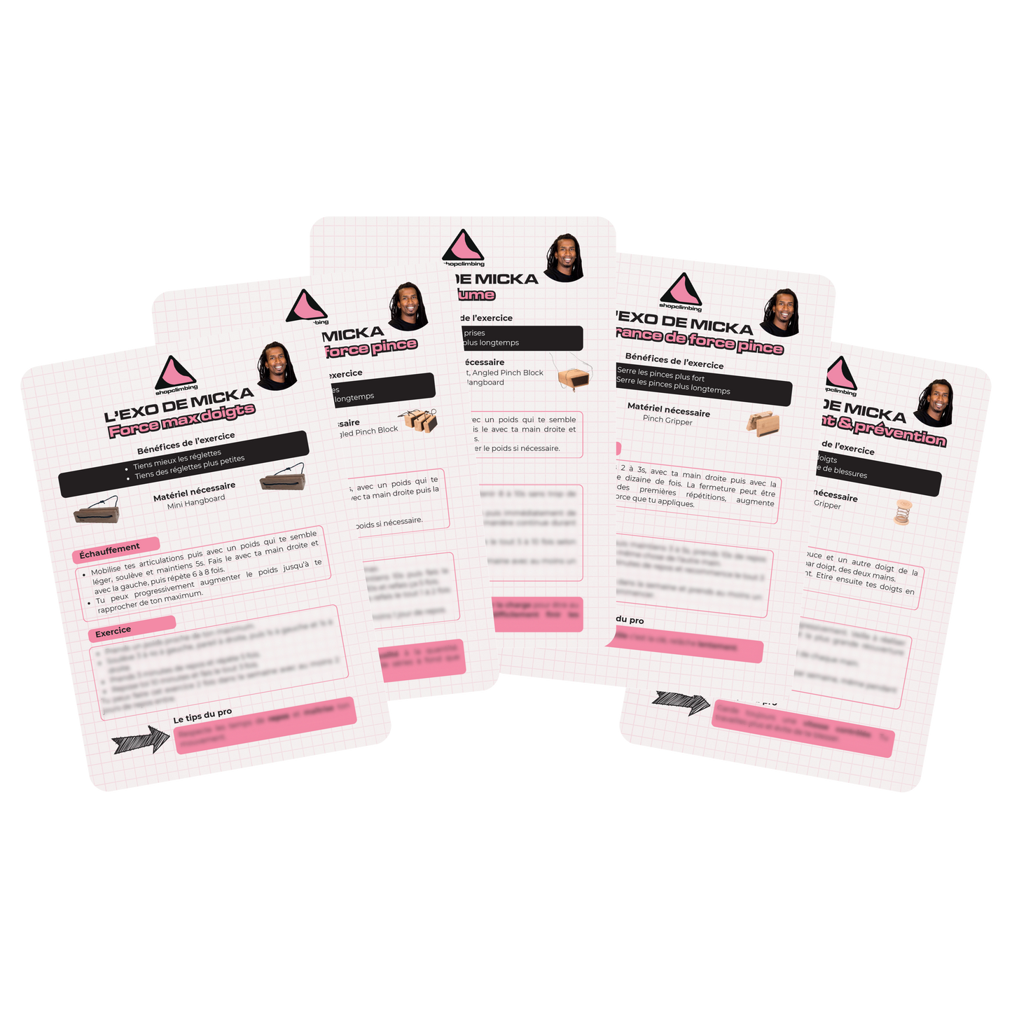 Cartes d'exercices de Mickaël Mawem - Le pack complet
