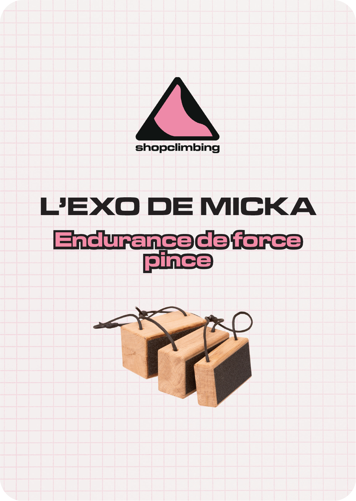 Carte d'exercice Endurance de force pince